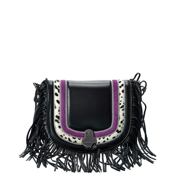 Longchamp Bags Longchamp Cavalcade Small Leather Haircalf Crossbody Purple Poshmark